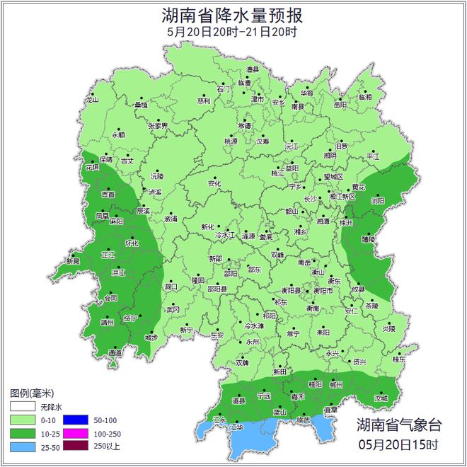 湖南：今起局地大雨，大暴雨，8～10级雷暴大风