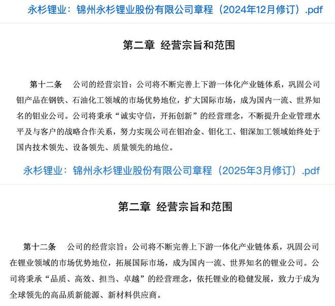 易主后首轮定增补流！永杉锂业获新东家“输血”5亿